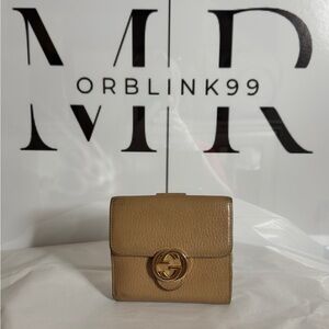 Gucci Women's Small Leather Wallet Beige Italy